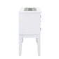 ACME Elizaveta Server, Gray Velvet, Faux Crystal Diamonds &White High Gloss Finish FredCo