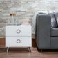 ACME Elms Accent Table, White FredCo