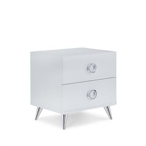 ACME Elms Accent Table, White FredCo
