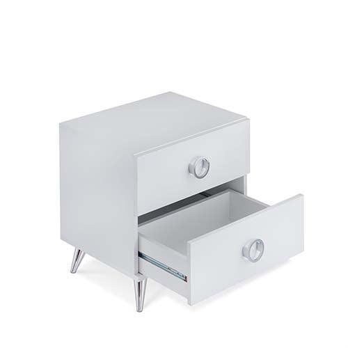 ACME Elms Accent Table, White FredCo