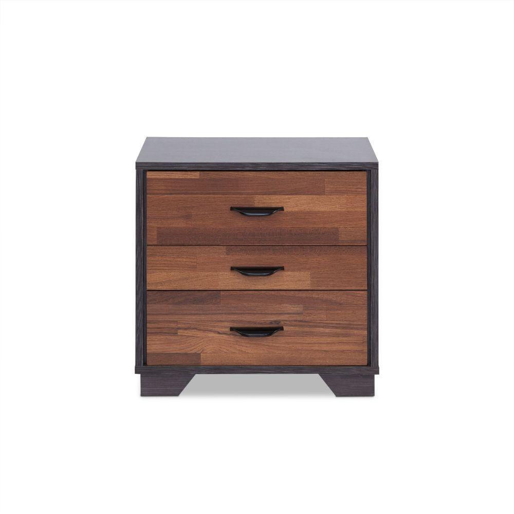 ACME Eloy Accent Table, Walnut & Espresso FredCo