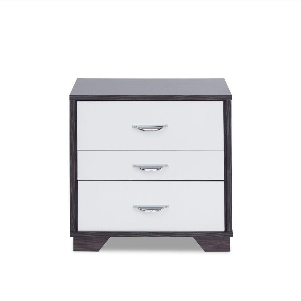 ACME Eloy Accent Table, White & Black FredCo