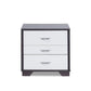 ACME Eloy Accent Table, White & Black FredCo