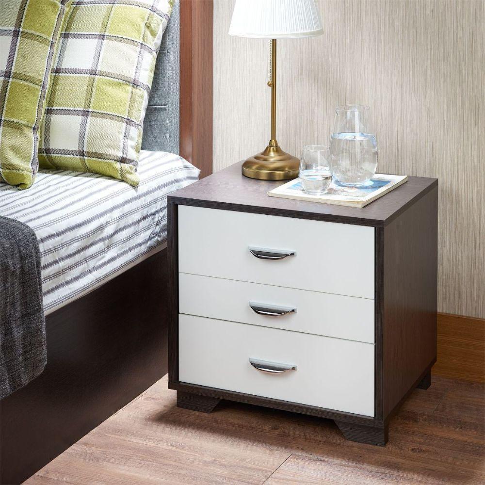 ACME Eloy Accent Table, White & Black FredCo