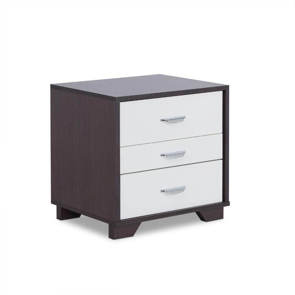 ACME Eloy Accent Table, White & Black FredCo