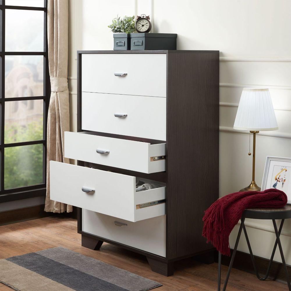 ACME Eloy Chest, White & Espresso FredCo