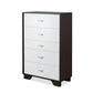 ACME Eloy Chest, White & Espresso FredCo