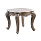 ACME Elozzol End Table, Marble Top & Espresso Finish FredCo
