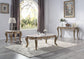 ACME Elozzol End Table, Marble Top & Espresso Finish FredCo