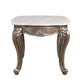 ACME Elozzol End Table, Marble Top & Espresso Finish FredCo