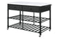 ACME Emery Kitchen Island, White Cultured Stone & Gray Finish FredCo