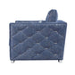ACME Emilia Chair w/1 Pillow, 2-Tone Blue Fabric FredCo