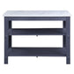 ACME Enapay Kitchen Island, Marble Top & Gray Finish FredCo