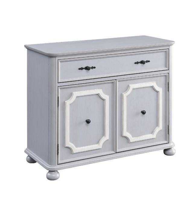 ACME Enyin Cabinet, Gray Finish FredCo