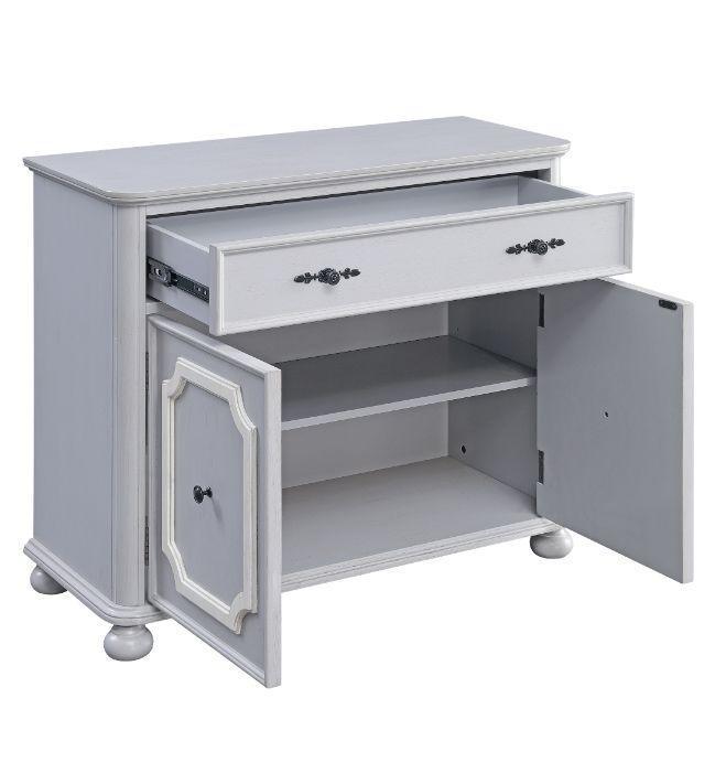 ACME Enyin Cabinet, Gray Finish FredCo