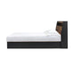 ACME Eos Queen Bed, Walnut & Black Finish FredCo