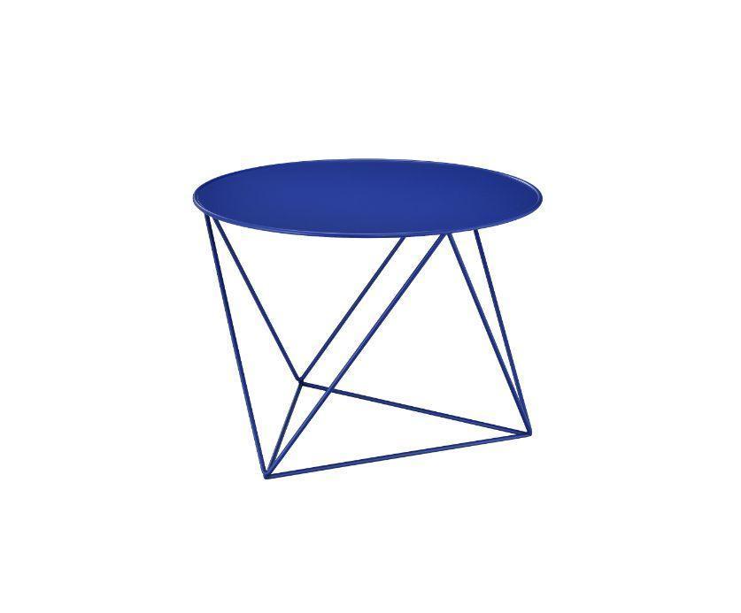 ACME Epidia Accent Table, Blue Finish FredCo
