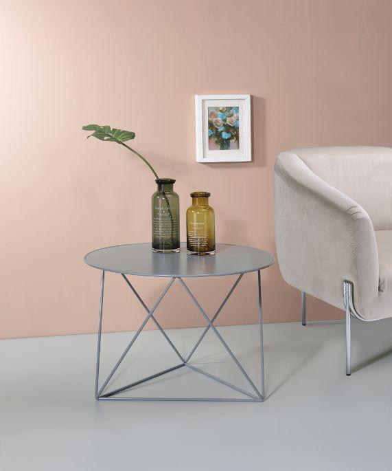 ACME Epidia Accent Table, Gray Finish FredCo