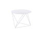 ACME Epidia Accent Table, White Finish FredCo