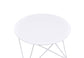 ACME Epidia Accent Table, White Finish FredCo