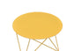 ACME Epidia Accent Table, Yellow Finish FredCo
