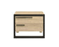 ACME Erasto Accent Table, Oak & Black Finish FredCo