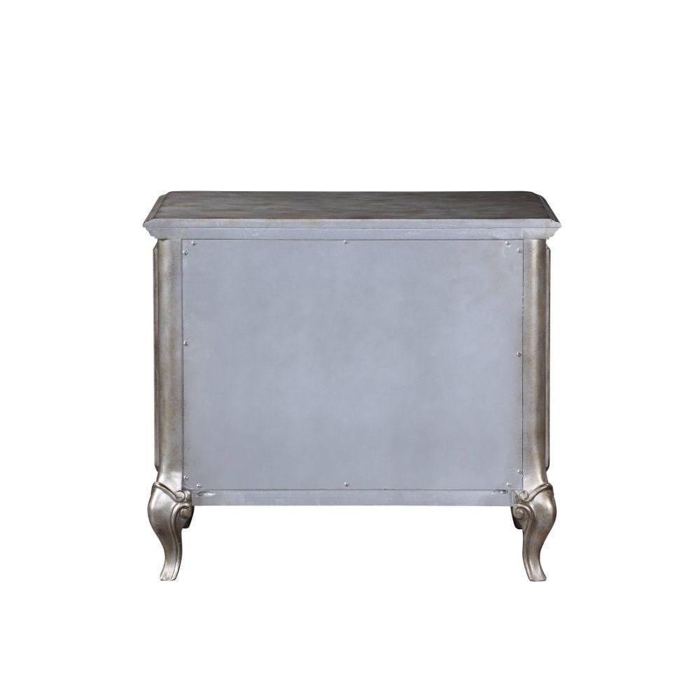 ACME Esteban Nightstand (2 Drw), Antique Champagne FredCo