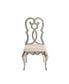 ACME Esteban Side Chair, Beige Fabric & Antique Champagne Finish FredCo