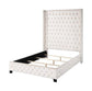 ACME Fabrice Eastern King Bed, Beige Velvet FredCo