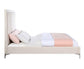 ACME Faiz Eastern King Bed, Beige Velvet FredCo