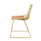 ACME Fantasia Side Chair (Set-2), Whiskey PU & Gold FredCo
