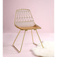 ACME Fantasia Side Chair (Set-2), Whiskey PU & Gold FredCo