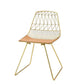 ACME Fantasia Side Chair (Set-2), Whiskey PU & Gold FredCo