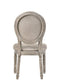 ACME Faustine Side Chair, Tan Fabric & Salvaged Oak Finish FredCo