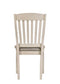 ACME Fedele Side Chair, Tan Fabric & Cream Finish FredCo