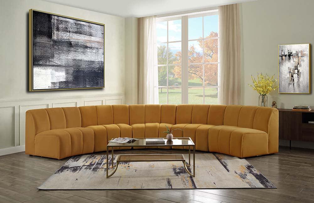 ACME Felicia Modular Chair, Yellow Velvet FredCo