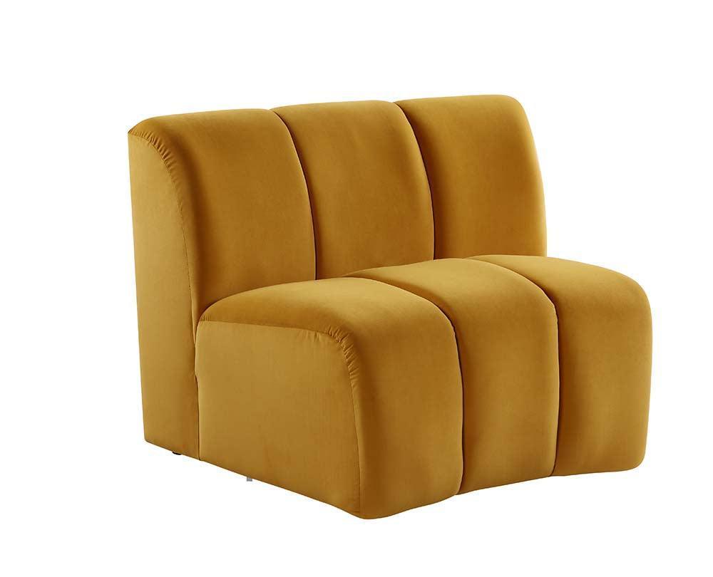 ACME Felicia Modular Chair, Yellow Velvet FredCo