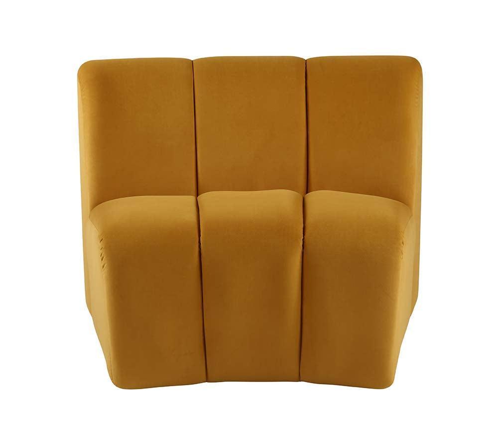 ACME Felicia Modular Chair, Yellow Velvet FredCo