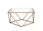 ACME Fogya Coffee Table, Mirrored & Champagne Gold Finish FredCo