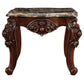 ACME Forsythia End Table, Marble & Walnut FredCo