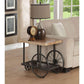 ACME Francie End Table, Oak & Antique Gray FredCo