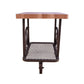 ACME Francie End Table, Oak & Antique Gray FredCo