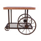 ACME Francie End Table, Oak & Antique Gray FredCo