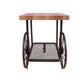ACME Francie End Table, Oak & Antique Gray FredCo