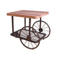ACME Francie End Table, Oak & Antique Gray FredCo