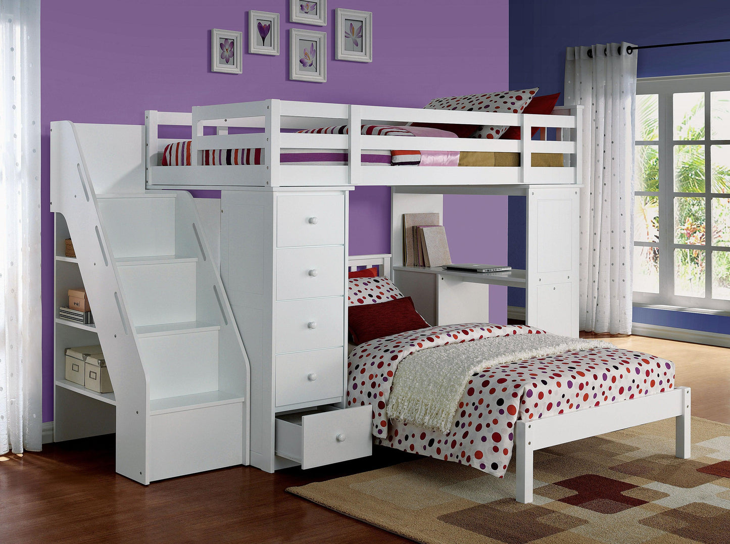 ACME Freya Twin Bed, White 37152 FredCo