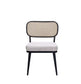 ACME Frydel 3 Pcs Set Table & Chairs, Black Finish FredCo