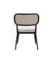 ACME Frydel 3 Pcs Set Table & Chairs, Black Finish FredCo