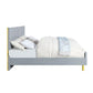 ACME Gaines Eastern King Bed, Gray High Gloss Finish FredCo