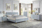 ACME Gaines Eastern King Bed, Gray High Gloss Finish FredCo